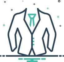 Mix icon for formal wear vector