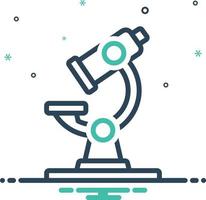 Mix icon for microscope vector