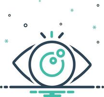 Mix icon for eye looking vector