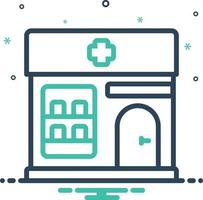 Mix icon for pharmacy vector