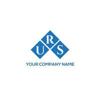 URS letter logo design on white background. URS creative initials letter logo concept. URS letter design. vector