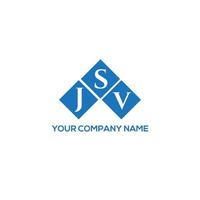 JSV creative initials letter logo concept. JSV letter design.JSV letter logo design on white background. JSV creative initials letter logo concept. JSV letter design. vector
