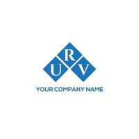 URV letter logo design on white background. URV creative initials letter logo concept. URV letter design. vector