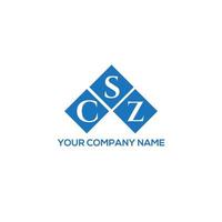 CSZ creative initials letter logo concept. CSZ letter design.CSZ letter logo design on white background. CSZ creative initials letter logo concept. CSZ letter design. vector