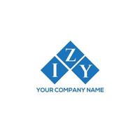 IZY letter logo design on white background. IZY creative initials letter logo concept. IZY letter design. vector