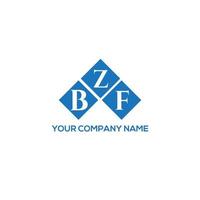 BZF letter logo design on white background. BZF creative initials letter logo concept. BZF letter design. vector