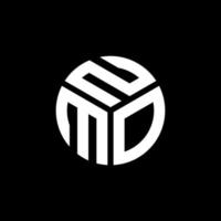 NMO letter logo design on black background. NMO creative initials letter logo concept. NMO letter design. vector