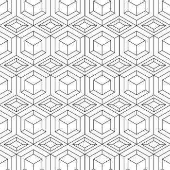 White hexagonal patterned background vector