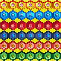 Geometric shapes pattern background vector