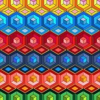 Geometric shapes pattern background vector