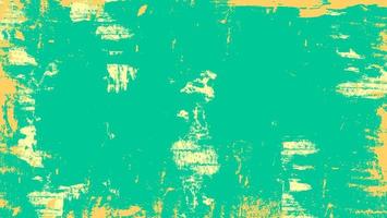 Abstract Yellow Grunge Paint Texture In Green Background Design vector