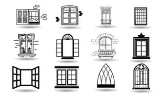 Window icon vector template