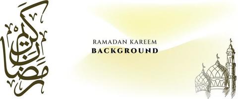 diseño de banner de Ramadán Kareem vector