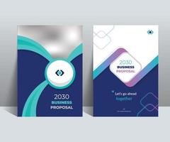 Business Proposal Cover Design Template is adept to the Multipurpose Project such as an annual report, brochure, flyer, poster, presentation, catalog, cover, booklet, website, magazine, portfolio, etc vector