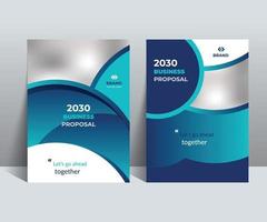 Business Proposal Cover Design Template is adept to the Multipurpose Project such as an annual report, brochure, flyer, poster, presentation, catalog, cover, booklet, website, magazine, portfolio, etc vector