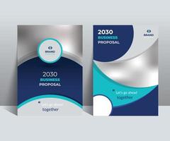 Business Proposal Cover Design Template is adept to the Multipurpose Project such as an annual report, brochure, flyer, poster, presentation, catalog, cover, booklet, website, magazine, portfolio, etc vector