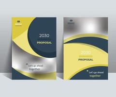 Business Proposal Cover Design Template is adept to the Multipurpose Project such as an annual report, brochure, flyer, poster, presentation, catalog, cover, booklet, website, magazine, portfolio, etc vector