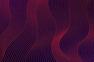 textura de líneas onduladas de color rojo y rosa sobre fondo oscuro. diseño de capa de patrón de curva moderna. diseño de fondo abstracto. eps10 vector