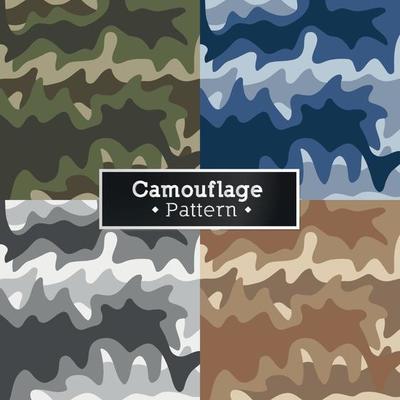 Set of Abstract colors Military soldier camouflage pattern background
