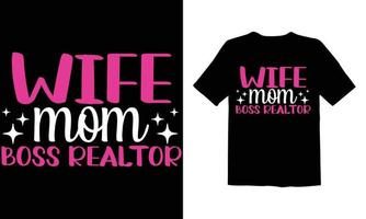 Mothers Day Trendy T Shirt vector