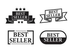 Simple Best Seller Badges Vector