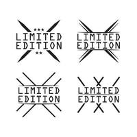 Limited Edition Icon Badges, Sign vector