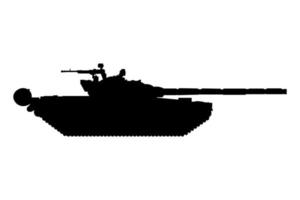 tanque militar t72 icono simple para web y aplicación vector