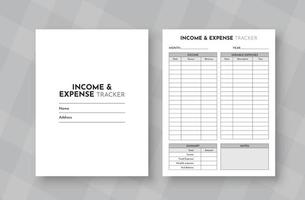 Income and expense tracker best budget planner vector