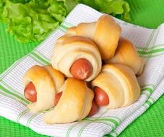 sausage in the dough photo