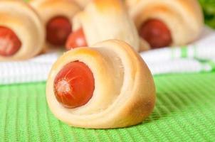 sausage in the dough photo
