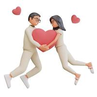 Couple cartoon character photo