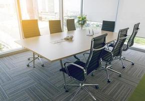 Interior of meeting room in moder office photo