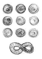 Set of Hand Drawn Scribble Circles vector