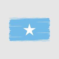 trazos de pincel de bandera de somalia. bandera nacional vector