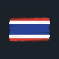 Thailand Flag Brush Strokes. National Flag vector