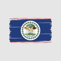 Belize Flag Brush Strokes. National Flag vector