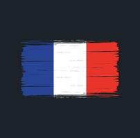 France Flag Brush Strokes. National Flag vector