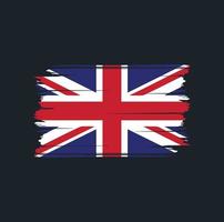 United Kingdom Flag Brush. National Flag vector