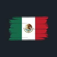 Mexico Flag Brush. National Flag vector