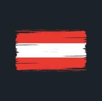 Austria Flag Brush Strokes. National Flag vector