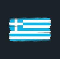 Greece Flag Brush Strokes. National Flag vector