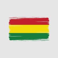 Bolivia Flag Brush Strokes. National Flag vector