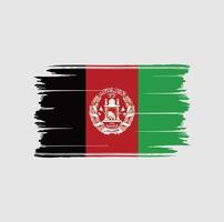 Afghanistan Flag Brush. National Flag vector