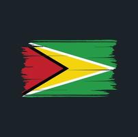 Guyana Flag Brush. National Flag vector