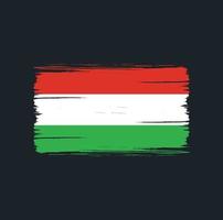 Hungary Flag Brush Strokes. National Flag vector