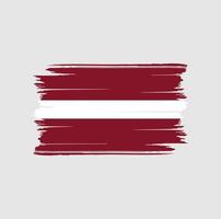 Latvia Flag Brush. National Flag vector