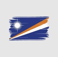 Marshall Islands Flag Brush. National Flag vector