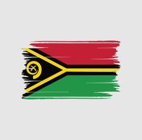 Vanuatu Flag Brush. National Flag vector
