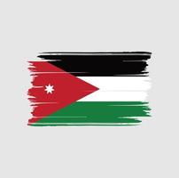 Jordan Flag Brush. National Flag vector