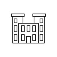 Building Icon line for website, symbol presentation vector